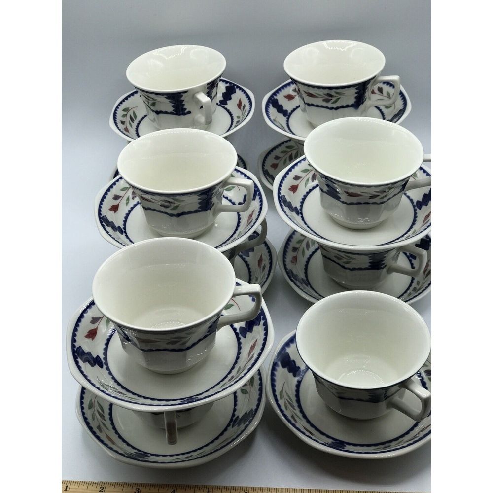 Adams made in England LANCASTER Cups and saucers‎ Set of 2 cups 2 saucers